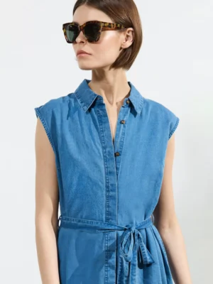 Đầm Midi Denim Zaves French Connection
